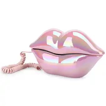 Walmart MGAXYFF WX-3016 Novelty Lip Corded Phone with Number Storage Function, Electroplating offer