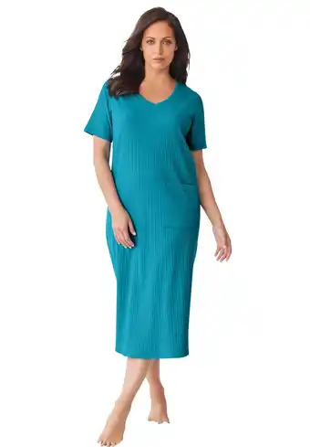 Walmart Only Necessities Women's Plus Size Ribbed Sleepshirt offer