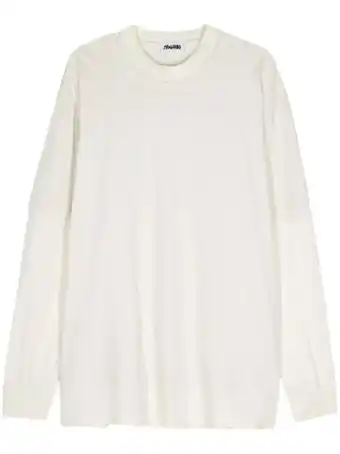 Walmart Magliano Men's Layered Effect Cotton Knitwear Sweater White Sizes standard XXXS-7XL offer