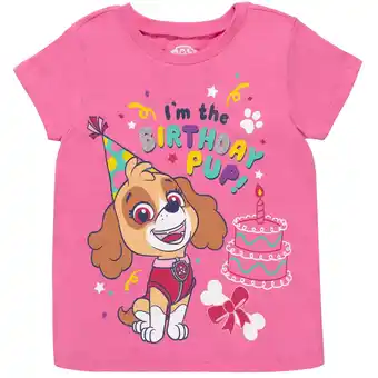 Walmart Paw Patrol Skye Birthday Toddler Girls T-Shirt Toddler to Big Kid offer