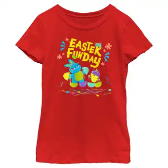 Walmart Girl's Toy Story 4 Ducky and Bunny Easter Funday Graphic Tee Red Small offer