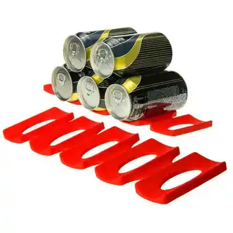 Walmart New Release! JGF844 Fridge Can Beer Wine Bottle Rack Organiser Holders Mat Stacking Tidy Tool offer