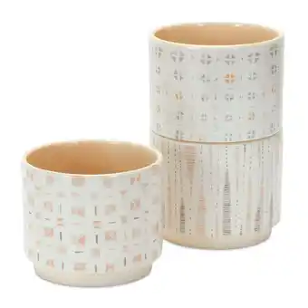 Walmart Melrose International LLC Pot (Set of 3) 5D x 4.25H Dolomite offer
