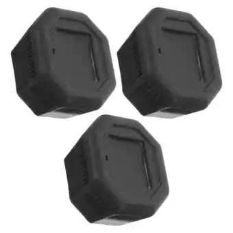 Walmart 3 Pcs Tennis Racquet Butt Caps Tennis Racket Handle 4.00X3.50X2.50CM Black offer