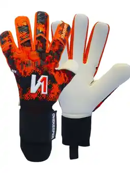 Walmart Orange and White Negative Cut Pro-Level Goalkeeper Gloves - ONEKEEPER ACE Orange offer