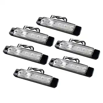 Walmart 6 Pcs 6led Boat Light Strip Lights Utility Interior Stern for Boats Kayak Waterproof Navigation offer