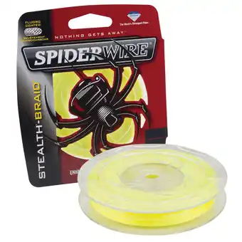 Walmart SpiderWire Stealth Superline, Hi-Vis Yellow, 40lb | 18.1kg Fishing Line offer