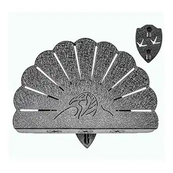 Walmart Skull Hooker Wall Mounted Steel Turkey Trophy Feather Fan Display, Black offer