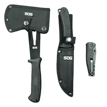 Walmart SOG Pro 4.0 Combo Kit, 3pc Kit Includes Two Knives and a Hand Axe offer