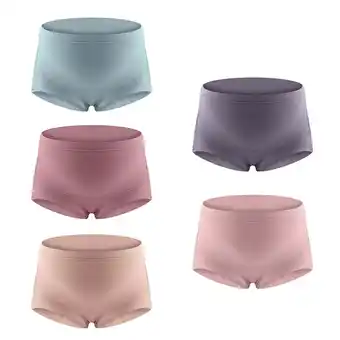 Walmart 5 Pack Women's Maternity High Waist Underwear Pregnancy Seamless Soft Hipster Panties Over Bump offer