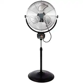 Walmart Optimus 20 in. Industrial Grade Oscillating Stand Fan with Chrome Grill offer