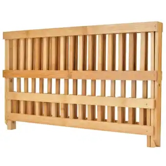 Walmart Foldable Storage Shelf Double Layer Polishing Natural Bamboo Organizer Display Home Furniture offer
