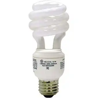 Walmart GE energy smart Spiral CFL 13 Watt T3 Spiral 1-Pack offer