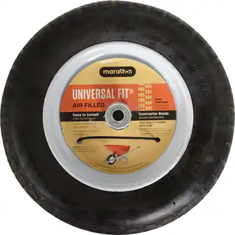 Walmart 1 Pc Marathon 14.5 In. Universal Pneumatic Wheelbarrow Wheel offer
