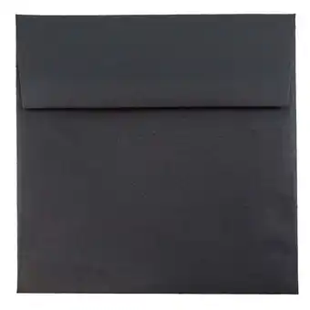 Walmart JAM Paper 5.5 x 5.5 Square Envelopes, Black Linen, 50/Pack offer