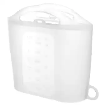 Walmart CYLINDSOME Steam Bag Reusable Food Bag Microwave Steam Bag Silicone Food Container 1200ml offer