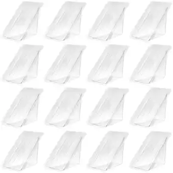 Walmart Gong 50pcs Sandwich Packing Boxes Plastic Sandwich Case Sandwich Triangle Boxes offer