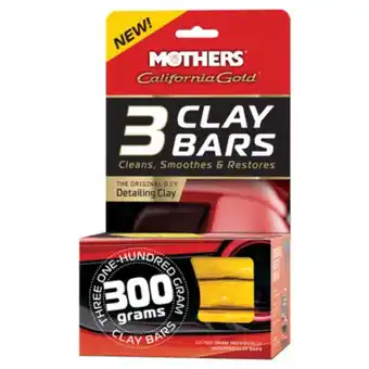 Walmart Mothers 07242 California Gold 3 Clay Bars offer