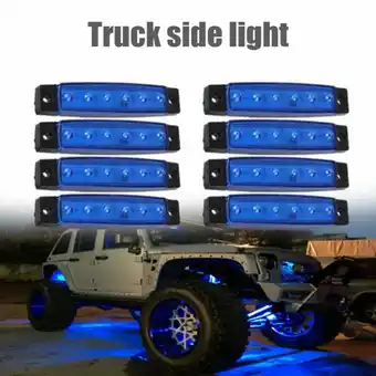 Walmart Ofenier PPP306675001, 8 Pods LED Rock Lights, Exterior Decorative fits Jeep/Truck/UTV/ATV, Blue offer
