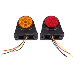 Walmart 2pcs High Brightness Double Side Trailer Rear Light Practical Lorry Warning Lamp offer