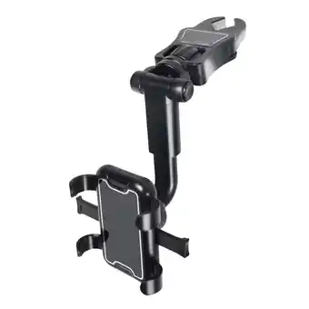 Walmart Car Rearview Mirror Phone Holder for Safe Driving Rotating ABS Bracket Black 7 Inch offer