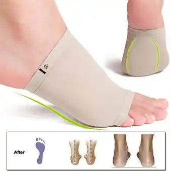 Walmart Elastic Foot Pad Orthotic Arch Feet Flat Support Sleeve Plantar Fasciitis Cushion Tool Beauty Tools offer
