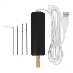 Walmart HOMEMAXS USB Charging Electric Drill Mini Rotary Tool for Home Use with Steel Color offer