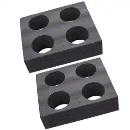 Walmart Black EPE Foam Cup Carrier Tray with Multiple Holes for Beverage Cups and Takeout Drinks 2 Pieces offer