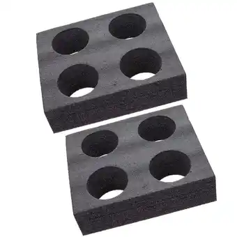 Walmart Black EPE Foam Cup Carrier Tray with Multiple Holes for Beverage Cups and Takeout Drinks 2 Pieces offer