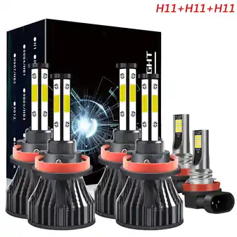 Walmart 6x H11 High&Low Beam+Fog Light for Ford Fusion 2018-2020 LED Headlight Bulbs White 6000K offer