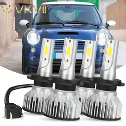 Walmart For Mini Cooper 2002 2003 2004 2005 2006 LED Headlight Bulbs Kit High Low Beamk offer