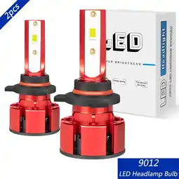 Walmart OBNDVU 9012 LED Headlight Bulb High Low Beam Headlamp Conversion Kit 6000K White 2pcs offer