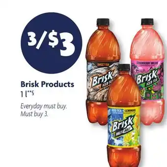 Family Dollar Brisk Products offer