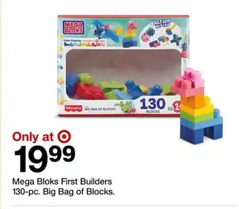 Target Mega Bloks First Builders 130-pc. Big Bag of Blocks offer