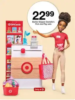 Target Barbie Skipper Danielle's First Job Play Sets offer