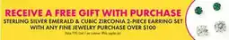 Boscov's Free Gift w/ Purchase Fine Jewelry offer