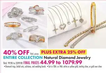 Boscov's Natural Diamond Jewelry offer