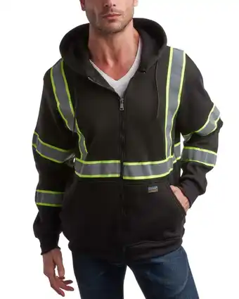 Walmart Bass Creek Outfitters Men's Hi Vis Hoodie - ANSI/ISEA Class 3 Safety Workwear Reflective (M-2XL) offer