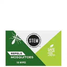 Walmart STEM Repels Mosquitoes: Mosquito Repellent Wipes, Fresh, 0.157 oz, 10 Count offer