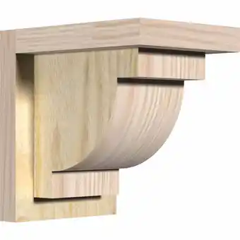 Walmart 6W x 8D x 8H Alpine Rough Sawn Corbel w/Backplate, Douglas Fir offer