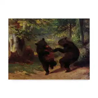 Walmart Masters Collection 'Dancing Bears' Canvas Art offer