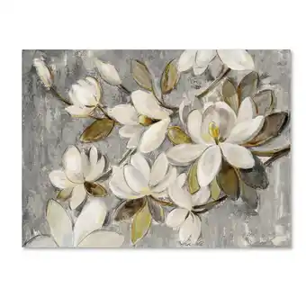 Walmart Silvia Vassileva 'Magnolia Simplicity Neutral Gray' Canvas Art offer