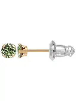 Walmart Brilliance Fine Jewelry Girls 14K Yellow Gold August Crystal Stud Earrings offer