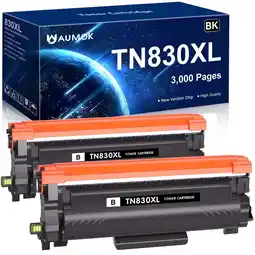 Walmart TN830XL Toner Cartridge (2BK) Replacement for Brother TN830 Toner for Brother Toner TN830XL TN830 offer