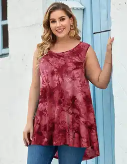 Walmart LARACE Plus Size Tank Tops for Women Sleevelss Tunic Casual Summer Clothes Swing Shirts A-Black05_1X offer