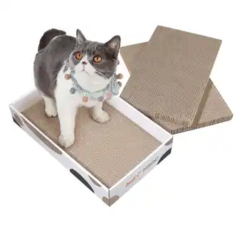 Walmart ComSaf Cat Scratcher Cardboard, Scratching Lounge Bed for Indoor cats, Oval offer