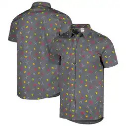 Walmart Men XLarge Mad Engine Graphite Deadpool Party Button-up Shirt offer