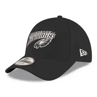 Walmart Men's New Era Black Philadelphia Eagles 2024 NFC Champions Replica 9FORTY Adjustable Hat offer