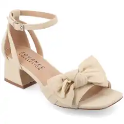 Walmart Journee Women's Zevi Block Heel Dress Sandals, Wide Width Available offer