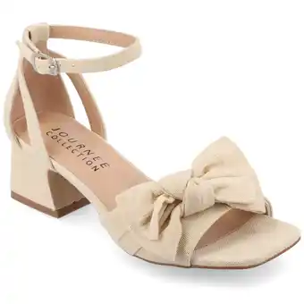 Walmart Journee Women's Zevi Block Heel Dress Sandals, Wide Width Available offer